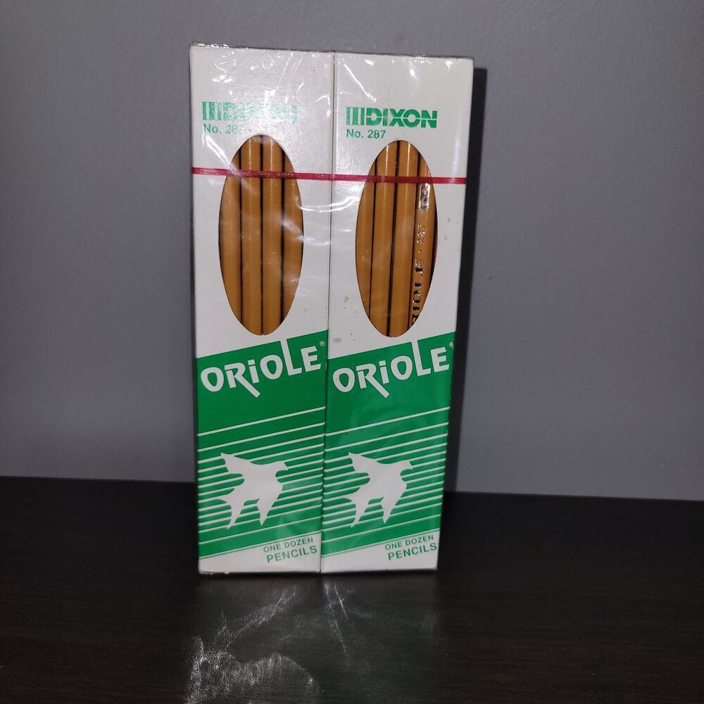 DIXON Oriole Wood Pencils No 287 Ticonderoga PMA Approved Sealed 72 1/2 Gross